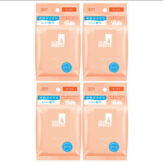 Wholesale Shiseido - Sea Breeze Face & Body Ice Sheet - 30 sheets - Soap 4ea Set | Carsha