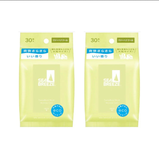 Wholesale Shiseido - Sea Breeze Face & Body Ice Sheet - 30 sheets - Verbena Cool 2ea Set | Carsha