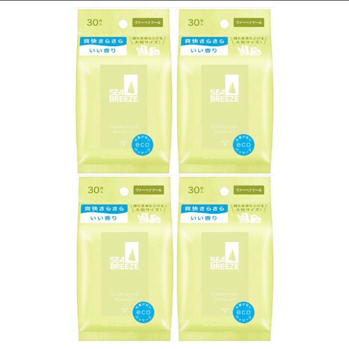 Wholesale Shiseido - Sea Breeze Face & Body Ice Sheet - 30 sheets - Verbena Cool 4ea Set | Carsha