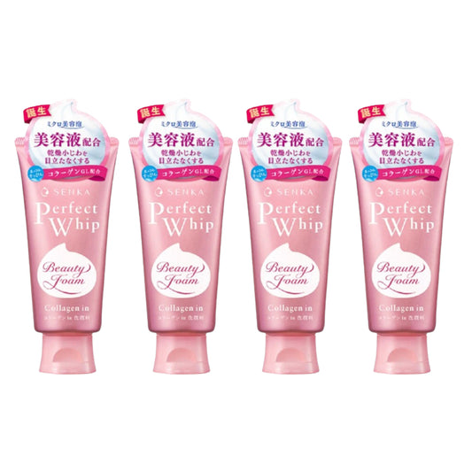 Wholesale Shiseido - Senka Perfect Whip Collagen in Washing Foam Cleanser 2023 Version - 120g 4ea Set | Carsha