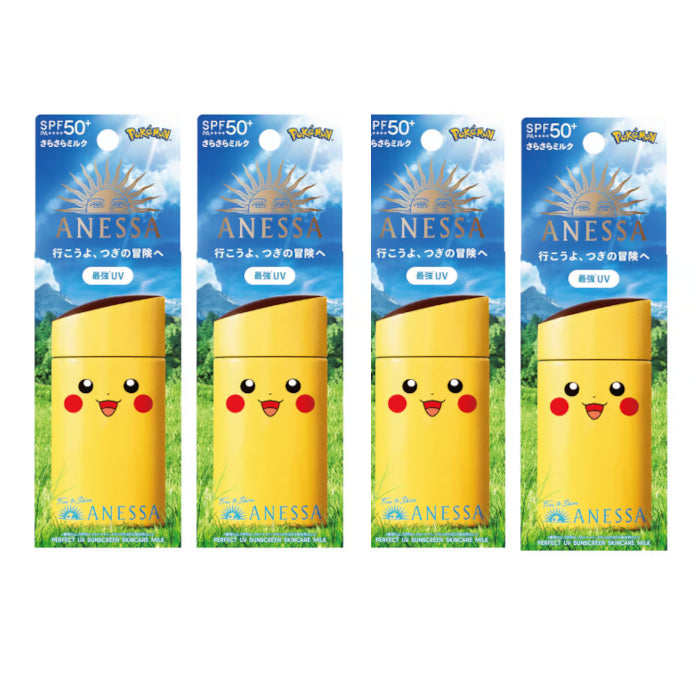 Wholesale Shiseido Anessa Perfect UV Sunscreen Skincare Milk SPF 50+ PA++++ - 60ml - Pikachu 4ea Set | Carsha