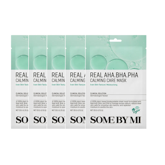 Wholesale SOME BY MI - Real AHA-BHA-PHA Calming Care Mask - 1pc 5ea Set | Carsha