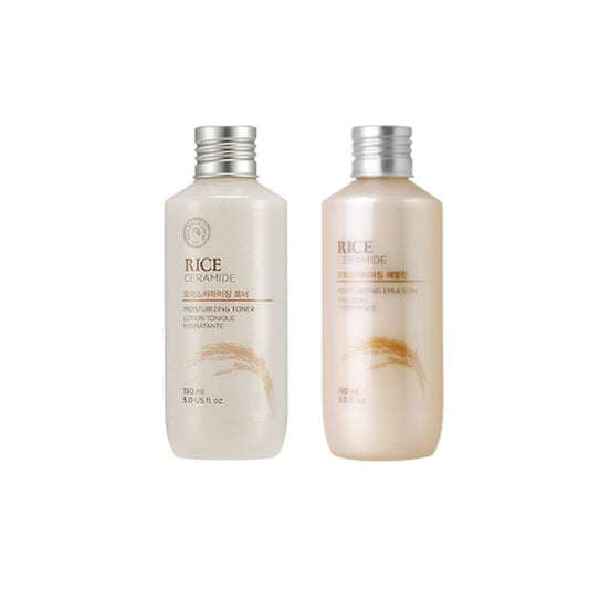 Wholesale THE FACE SHOP - Rice & Ceramide Moisturizing Toner + Emulsion Set | Carsha