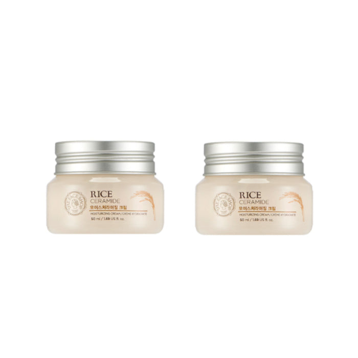 Wholesale THE FACE SHOP - Rice & Ceramide Moisturizing Cream - 50ml 2ea Set | Carsha