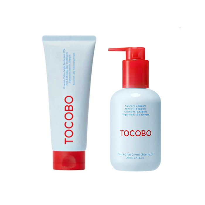 Wholesale TOCOBO - Cleansing Duo Set Coconut Clay Cleansing Foam - 150ml + Calamine Pore Control Cleansing Oil - 200ml | Carsha