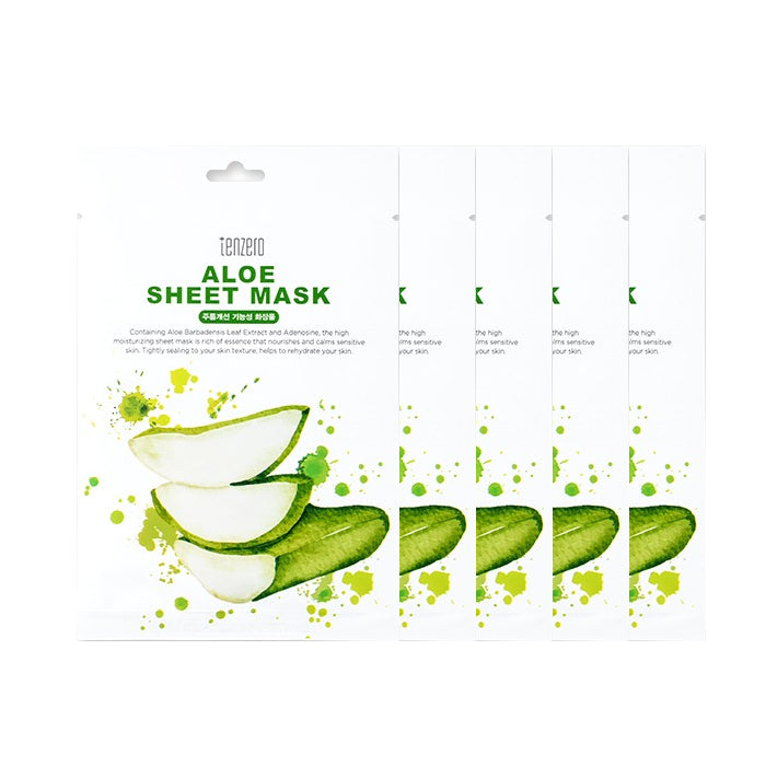 Wholesale tenzero - Aloe Sheet Mask - 5ea Set | Carsha