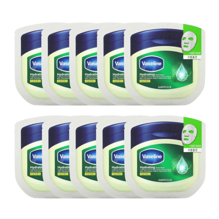 Wholesale Vaseline - Hydrating Sheet Mask 10pc Set | Carsha