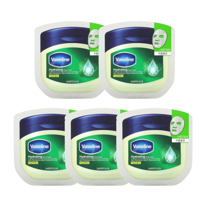 Wholesale Vaseline - Hydrating Sheet Mask 5pc Set | Carsha