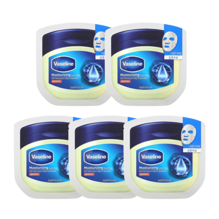 Wholesale Vaseline - Moisturizing Sheet Mask 5pc Set | Carsha