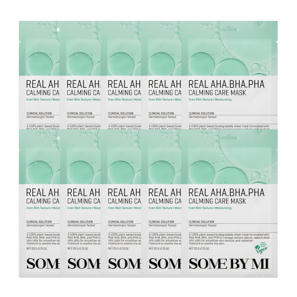 Wholesale SOME BY MI - Real AHA-BHA-PHA Calming Care Mask - 10pcs | Carsha