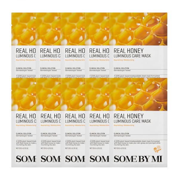 Wholesale SOME BY MI - Real Honey Luminous Care Mask - 10pcs | Carsha