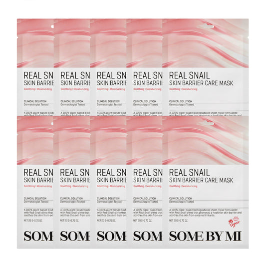 Wholesale SOME BY MI - Real Snail Skin Barrier Care Mask - 10pcs | Carsha
