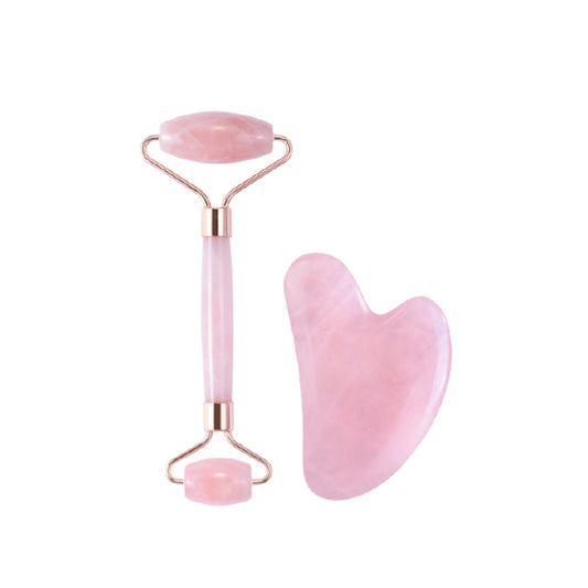 Wholesale MissLady - Face Roller with Scraping Board Gua Sha Massage Set - 1pc - Pink | Carsha