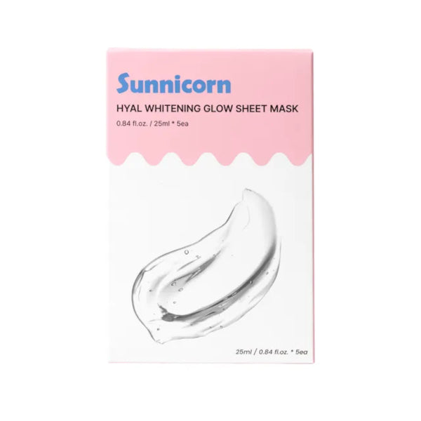 Wholesale Sunnicorn - Hyal Whitening Glow Sheet Mask - 5pcs | Carsha