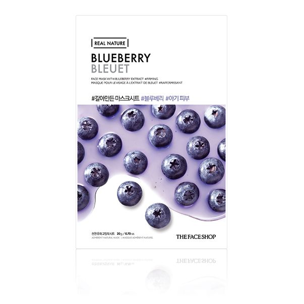Wholesale THE FACE SHOP - Real Nature Face Mask - Blueberry - 1pc | Carsha