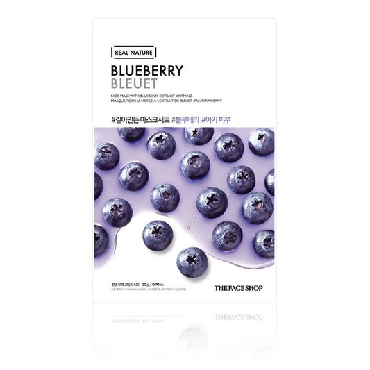 Wholesale THE FACE SHOP - Real Nature Face Mask - Blueberry - 1pc | Carsha