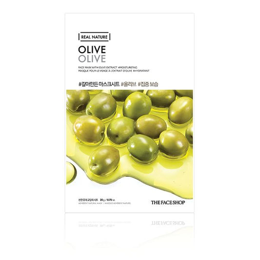 Wholesale THE FACE SHOP - Real Nature Face Mask - Olive - 1pc | Carsha