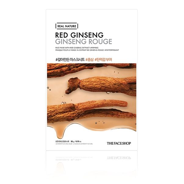 Wholesale THE FACE SHOP - Real Nature Face Mask - Red Ginseng - 1pc | Carsha