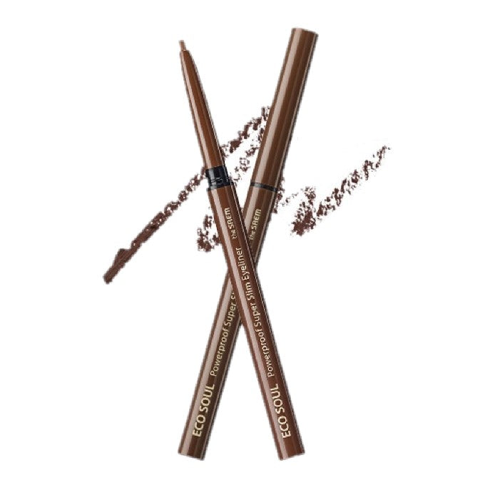Wholesale The Saem - Eco Soul Powerproof Super Slim Eyeliner - 0.1g - BR03 Teddy Brown | Carsha