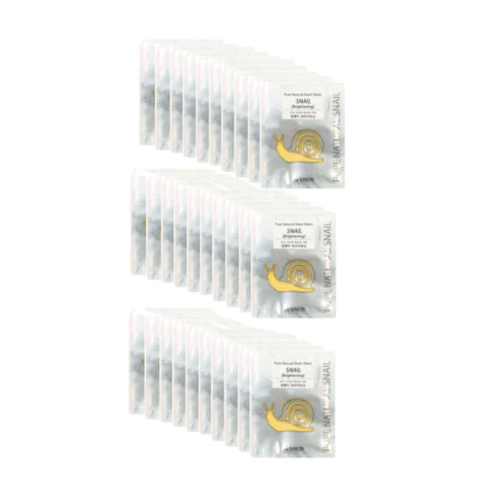 Wholesale The Saem - Pure Natural Mask Sheet - Snail Brightening 30ea Set | Carsha