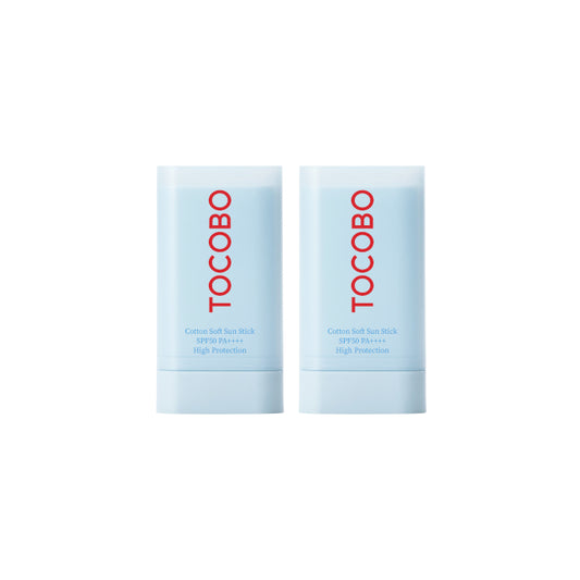 Wholesale TOCOBO - Cotton Soft Sun Stick SPF50 PA++++ - 19g 2ea Set | Carsha