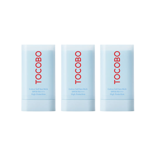 Wholesale TOCOBO - Cotton Soft Sun Stick SPF50 PA++++ - 19g 3ea Set | Carsha