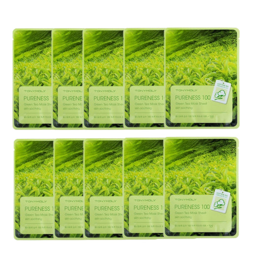 Wholesale TONYMOLY - Pureness 100 Mask Sheet - Green Tea 10ea Set | Carsha