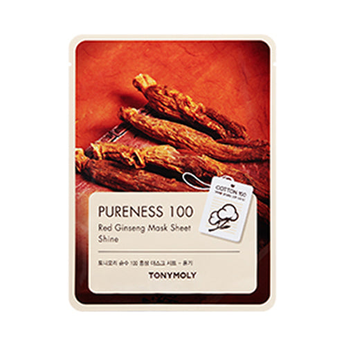 Wholesale TONYMOLY - Pureness 100 Mask Sheet - Red Ginseng - 1pc | Carsha
