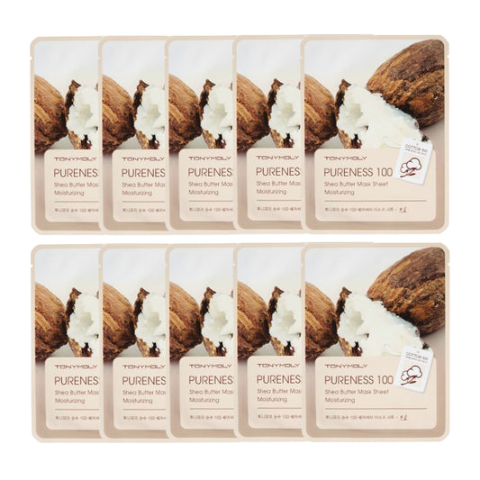 Wholesale TONYMOLY - Pureness 100 Mask Sheet - Shea Butter 10ea Set | Carsha