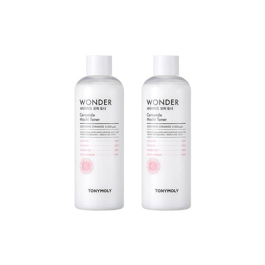 Wholesale TONYMOLY Wonder Ceramide Mochi Toner - 500ml 2ea Set | Carsha