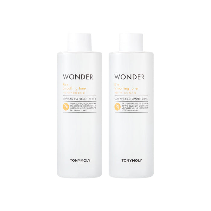 Wholesale TONYMOLY - Wonder Rice Smoothing Toner - 500ml 2ea Set | Carsha