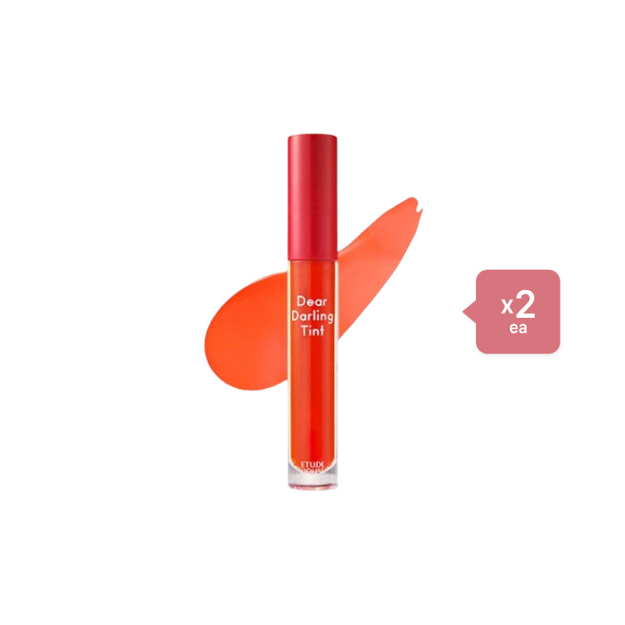 [Deal] ETUDE - Dear Darling Water Gel Tint - OR201 Kumquat Red/5g (2ea) Set