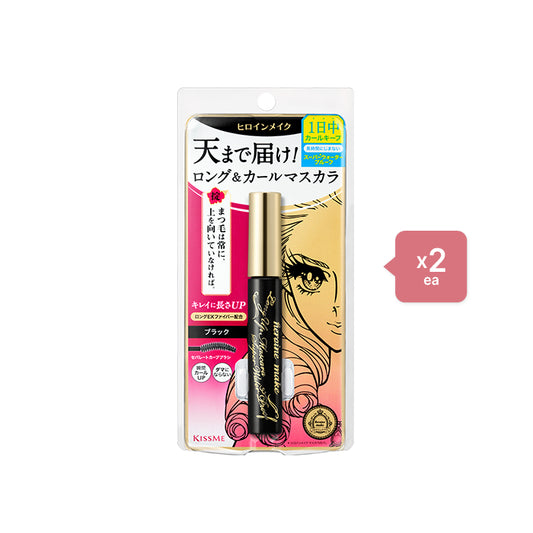 Wholesale Deal ISEHAN - Kiss Me Heroine Make Long & Curl Super Waterproof Mascara New Version - 6g - 01 Black 2ea Set | Carsha