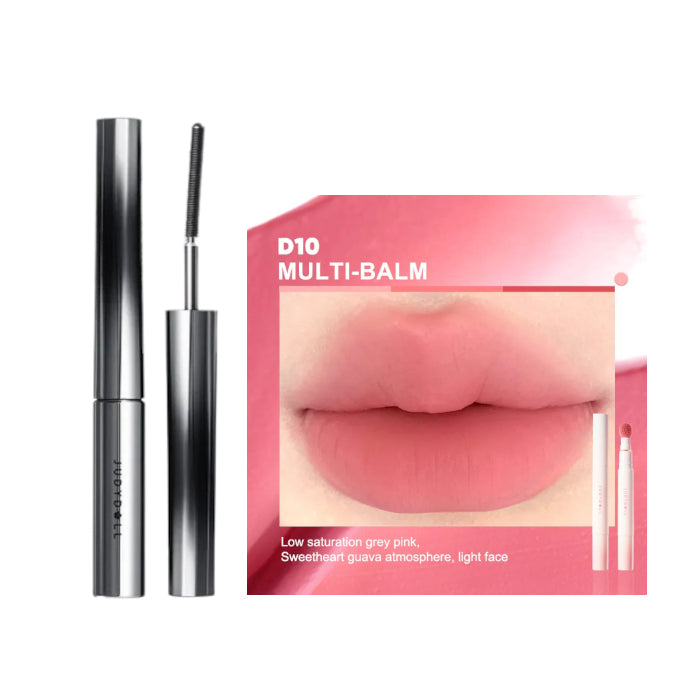 Wholesale Judydoll - 3D Curling Eyelash Iron Mascara Curly - 2g - 01 Black 1ea + Cushion Lip Powder Cream - 1.8g - D10 Multi-balm 1ea Set | Carsha
