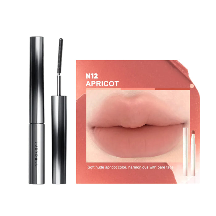 Wholesale Judydoll - 3D Curling Eyelash Iron Mascara Curly - 2g - 01 Black 1ea + Cushion Lip Powder Cream - 1.8g - N12 Apricot 1ea Set | Carsha