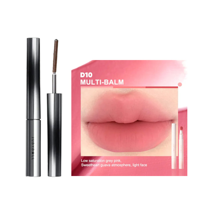 Wholesale Judydoll - 3D Curling Eyelash Iron Mascara Curly - 2g - 02 Brown 1ea + Cushion Lip Powder Cream - 1.8g - D10 Multi-balm 1ea Set | Carsha