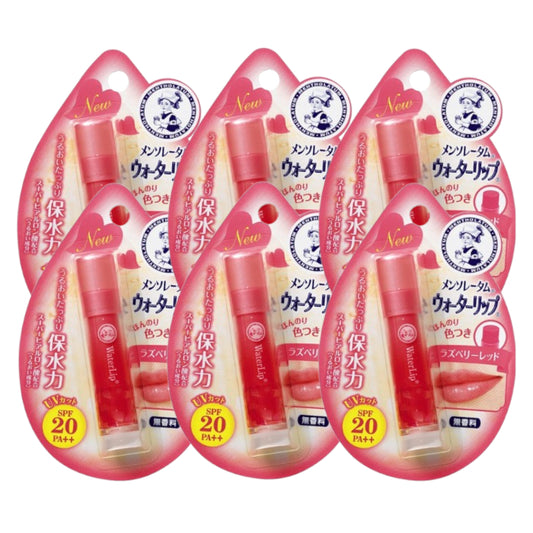 Wholesale Rohto Mentholatum - Water Lip Colour Balm SPF 20 PA++ - 1pc - Raspberry Red 6ea Set | Carsha