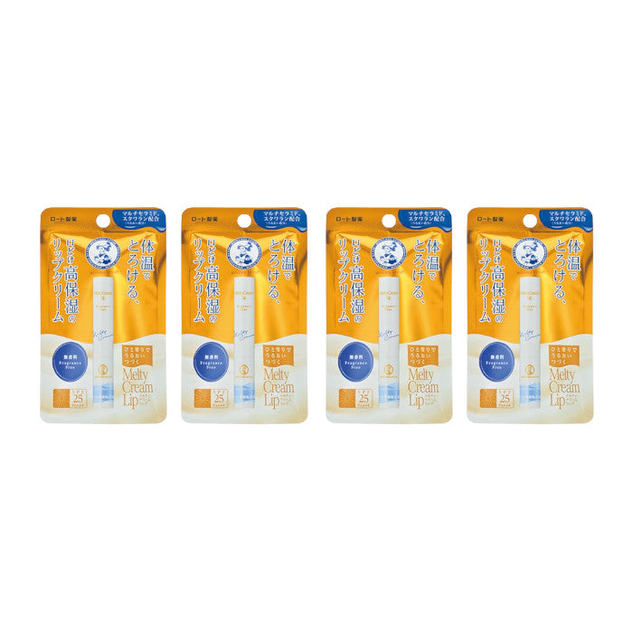Wholesale Rohto Mentholatum - Melty Cream Lip SPF25/PA+++ - Fragrance Free 4ea Set | Carsha