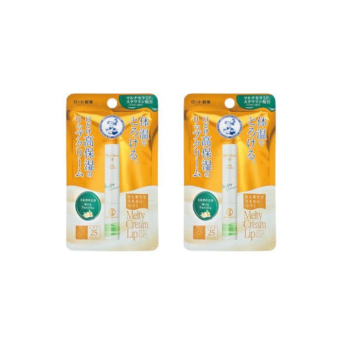 Wholesale Rohto Mentholatum - Melty Cream Lip SPF25/PA+++ - Milk Vanilla 2ea Set | Carsha