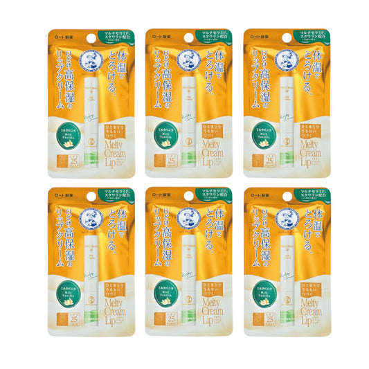 Wholesale Rohto Mentholatum - Melty Cream Lip SPF25/PA+++ - Milk Vanilla 6ea Set | Carsha