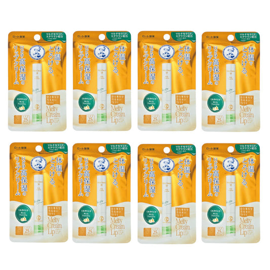 Wholesale Rohto Mentholatum - Melty Cream Lip SPF25/PA+++ - Milk Vanilla 8ea Set | Carsha