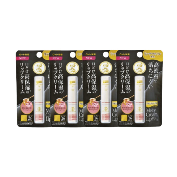 Wholesale Rohto Mentholatum - Premium Melty Cream Lip Balm SPF 26 PA+++ - 2.4g - Blooming Honey 4ea Set | Carsha