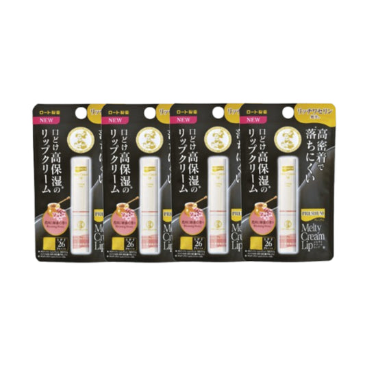 Wholesale Rohto Mentholatum - Premium Melty Cream Lip Balm SPF 26 PA+++ - 2.4g - Blooming Honey 4ea Set | Carsha