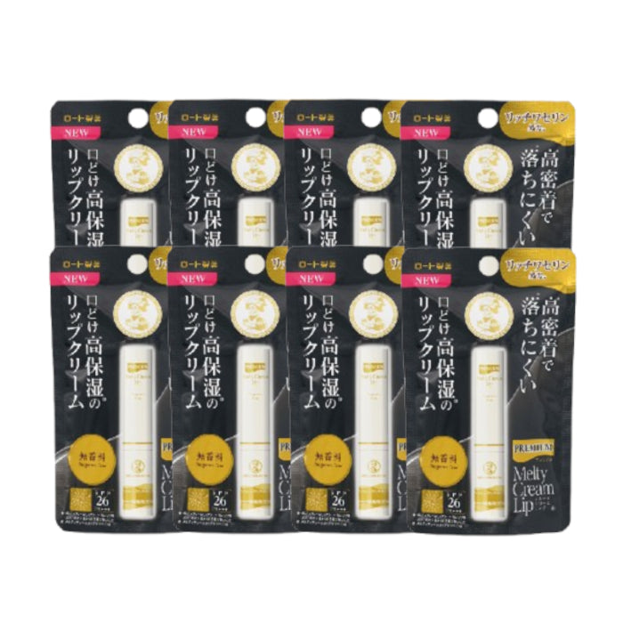 Wholesale Rohto Mentholatum - Premium Melty Cream Lip Balm SPF 26 PA+++ - 2.4g - Fragrance Free 8ea Set | Carsha