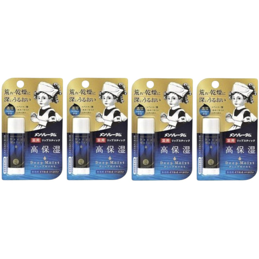 Wholesale Rohto Mentholatum - Deep Moist Lip Balm - No Fragrance SPF 20 PA+ - 4.5g 4ea Set | Carsha