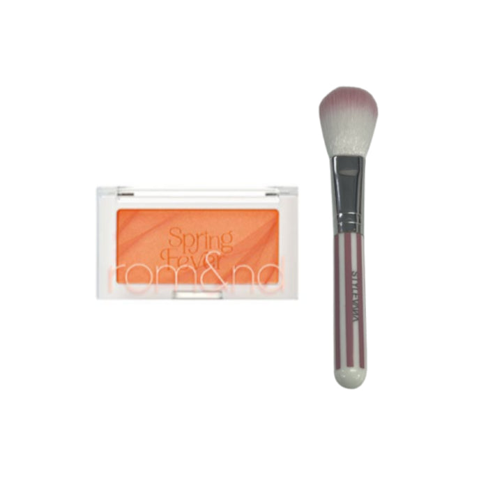 Wholesale Romand - Better Than Cheek - 4g - S01 Mango Chip 1ea + MissLady - Cheek Brush - Pink and White 1ea Set | Carsha