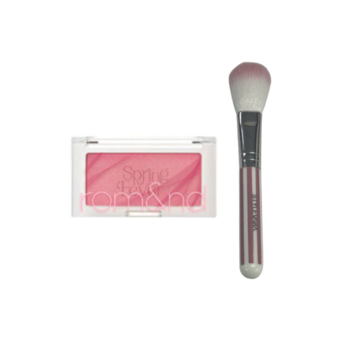 Wholesale Romand - Better Than Cheek - 4g - S02 Lychee Chip 1ea + MissLady - Cheek Brush - Pink and White 1ea Set | Carsha