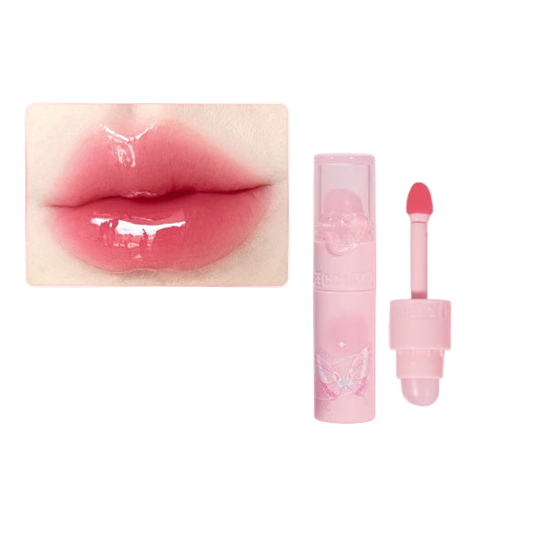 Wholesale VEECCI - Dual-Ended Clear Watery Lip Gloss - 2g - V05 Cherry Milk Puff | Carsha
