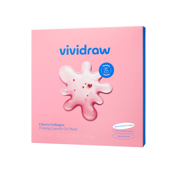 Wholesale vividraw - Cherry Collagen Firming Capsule Gel Mask - 4pcs | Carsha