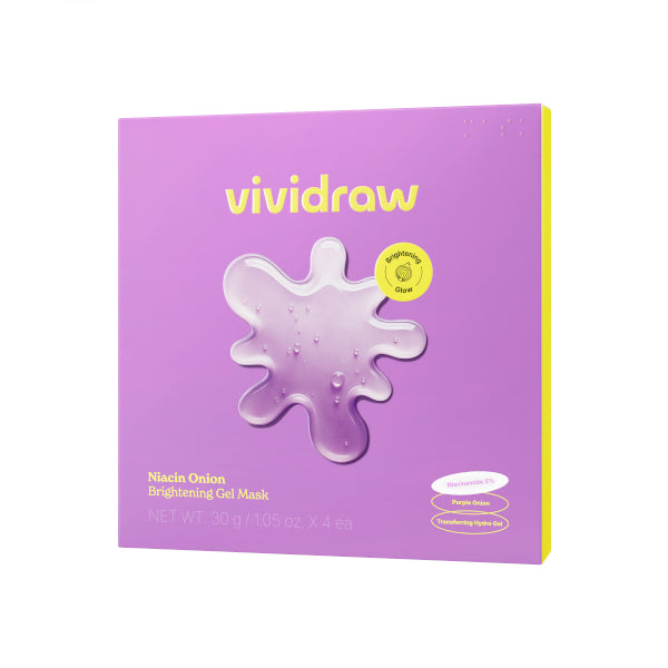 Wholesale vividraw - Niacin Onion Brightening Gel Mask - 4pcs | Carsha